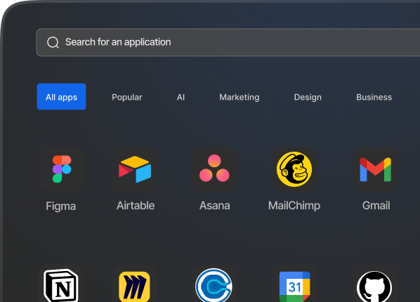 100+ applications supported